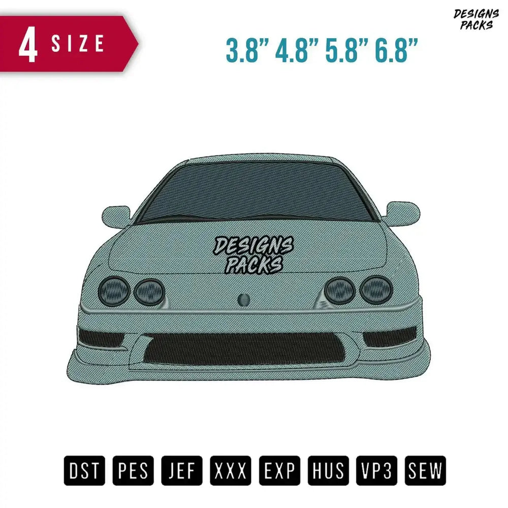 Acura Integra car Embroidery Design