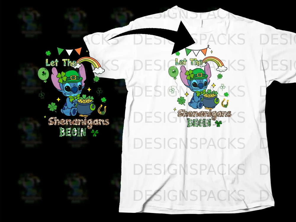 Let The Shenanigans BEGIN Stitch St Patricks Day product type