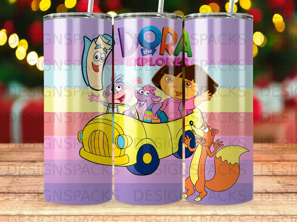 Dora the Explorer characters yellow car stripes product type
