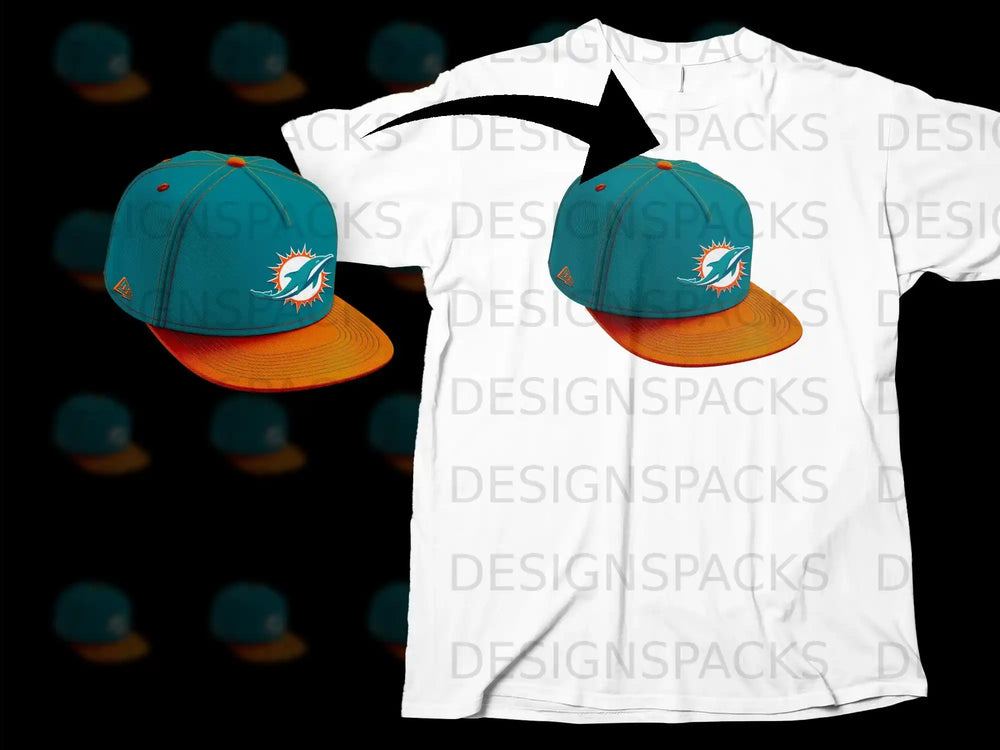 Miami Dolphins Football Team Cap and T-Shirt