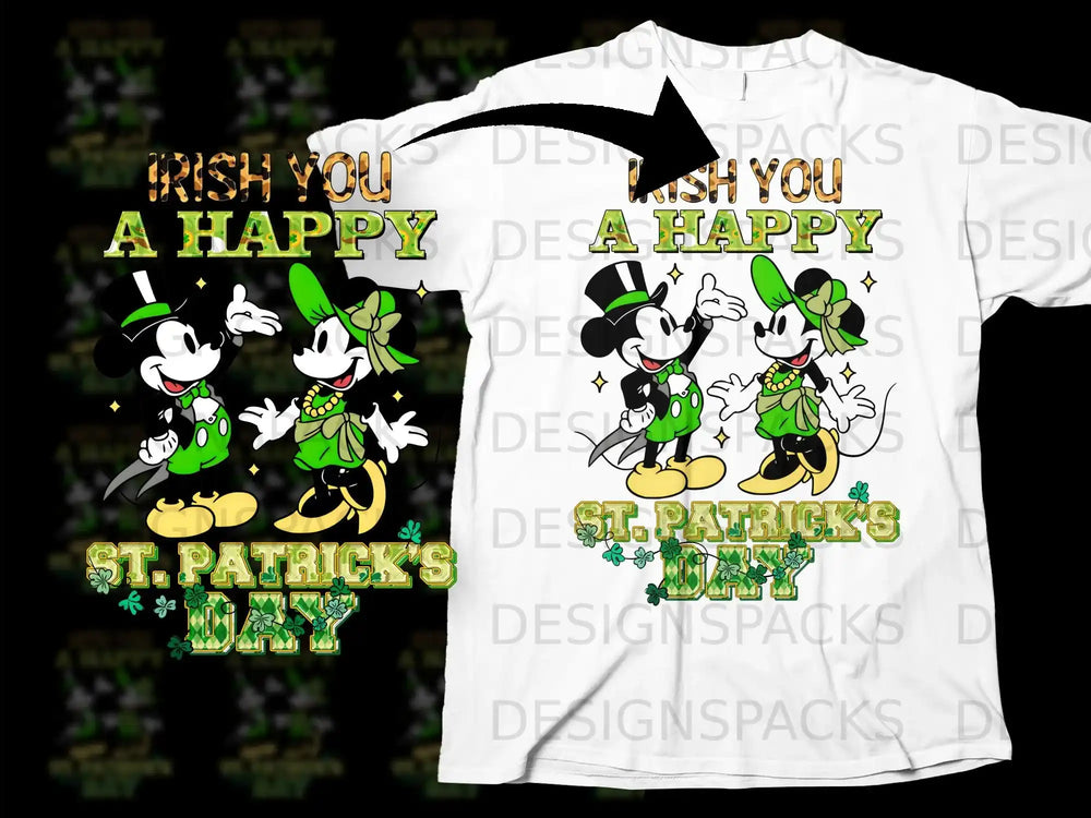 IRISH YOU A HAPPY ST. PATRICK'S DAY Mickey Minnie product type