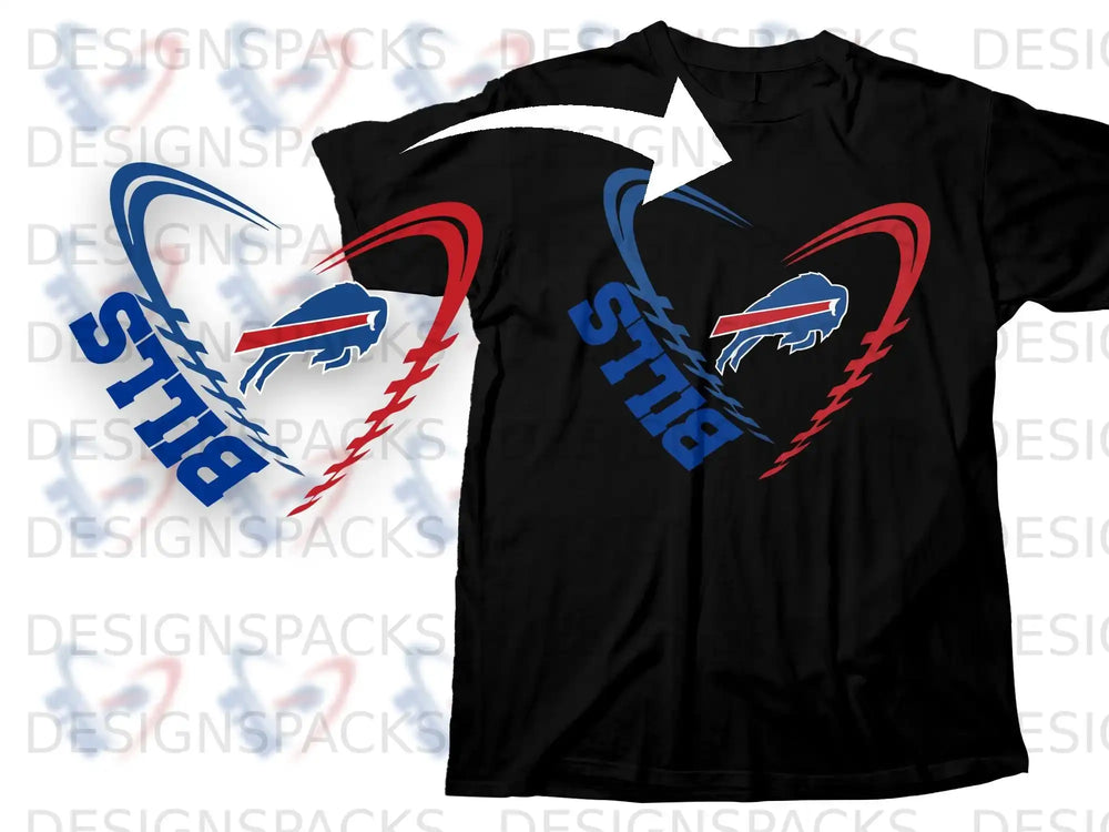 Bills Heartbeat Design Buffalo Sports Team Shirt