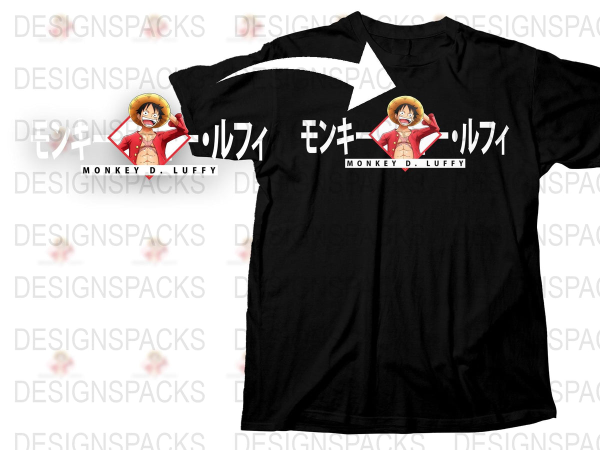 Monkey D. Luffy Anime T-Shirt, One Piece Graphic Tee, Japanese Manga Shirt, Fan Gift Idea
