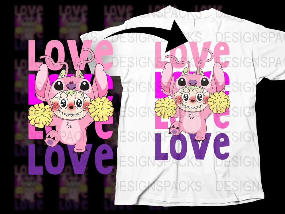 Adorable Valentine Themed Pichipon Cartoon Png Digital Download