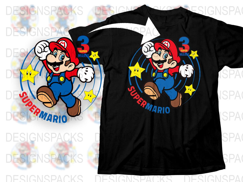 Super Mario Classic T-Shirt, Unisex Graphic Tee, Vintage Video Game Shirt, Nintendo Fan Apparel