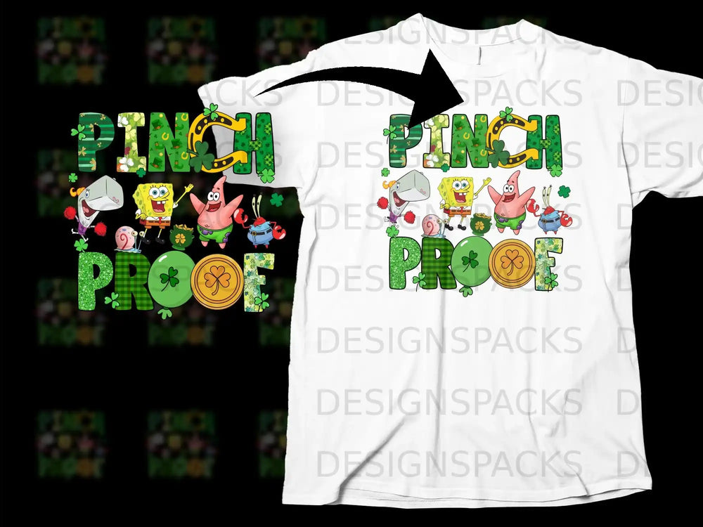 Pinch Proof Spongebob Patrick Shamrock Lucky product type