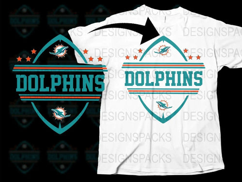 Miami Dolphins Inspired T-Shirt, Vintage Sports Logo, Casual Fan Apparel, Unisex Graphic Tee