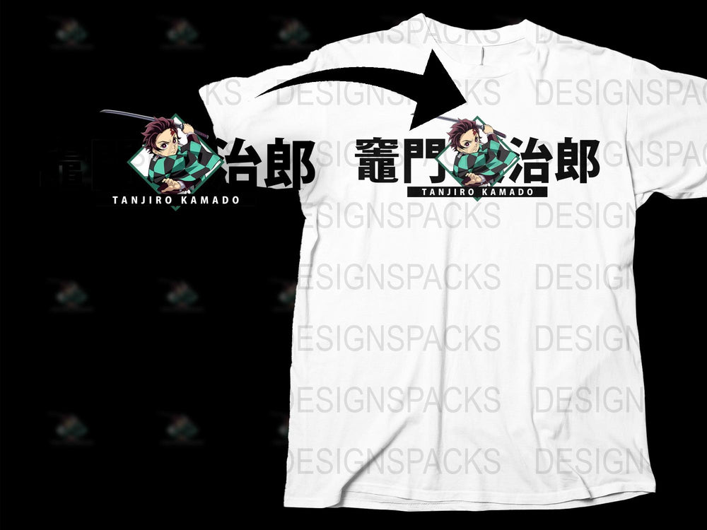 Tanjiro Kamado Anime T-Shirt, Demon Slayer Inspired Graphic Tee, Unisex Manga Shirt, Casual Fan Apparel, Unique Gift Idea