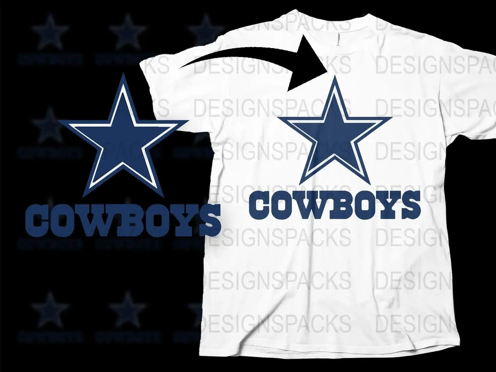 Dallas Cowboys Inspired T-Shirt, Star Logo, Sports Fan Apparel, Football Team Merchandise, Casual Wear