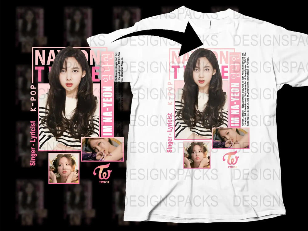 K-Pop TWICE Mina Fan Shirt, Stylish Graphic Tee, Music Pop Culture Apparel, Collectible Casual Top