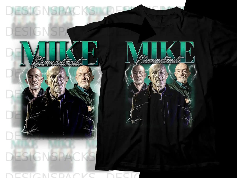 T-shirt featuring Mike Ehrmantraut from Breaking Bad.