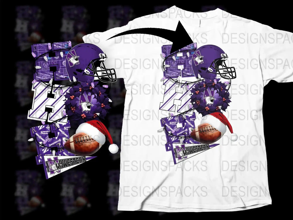 Colorful Football Player T-Shirt, Purple Sports Graphic Tee, Unisex Casual Wear Shirt for Sports Fans