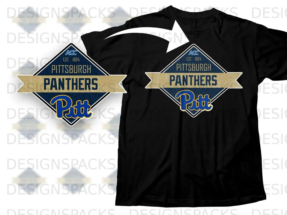 Pittsburgh Panthers Pitt ACC Black T-Shirt