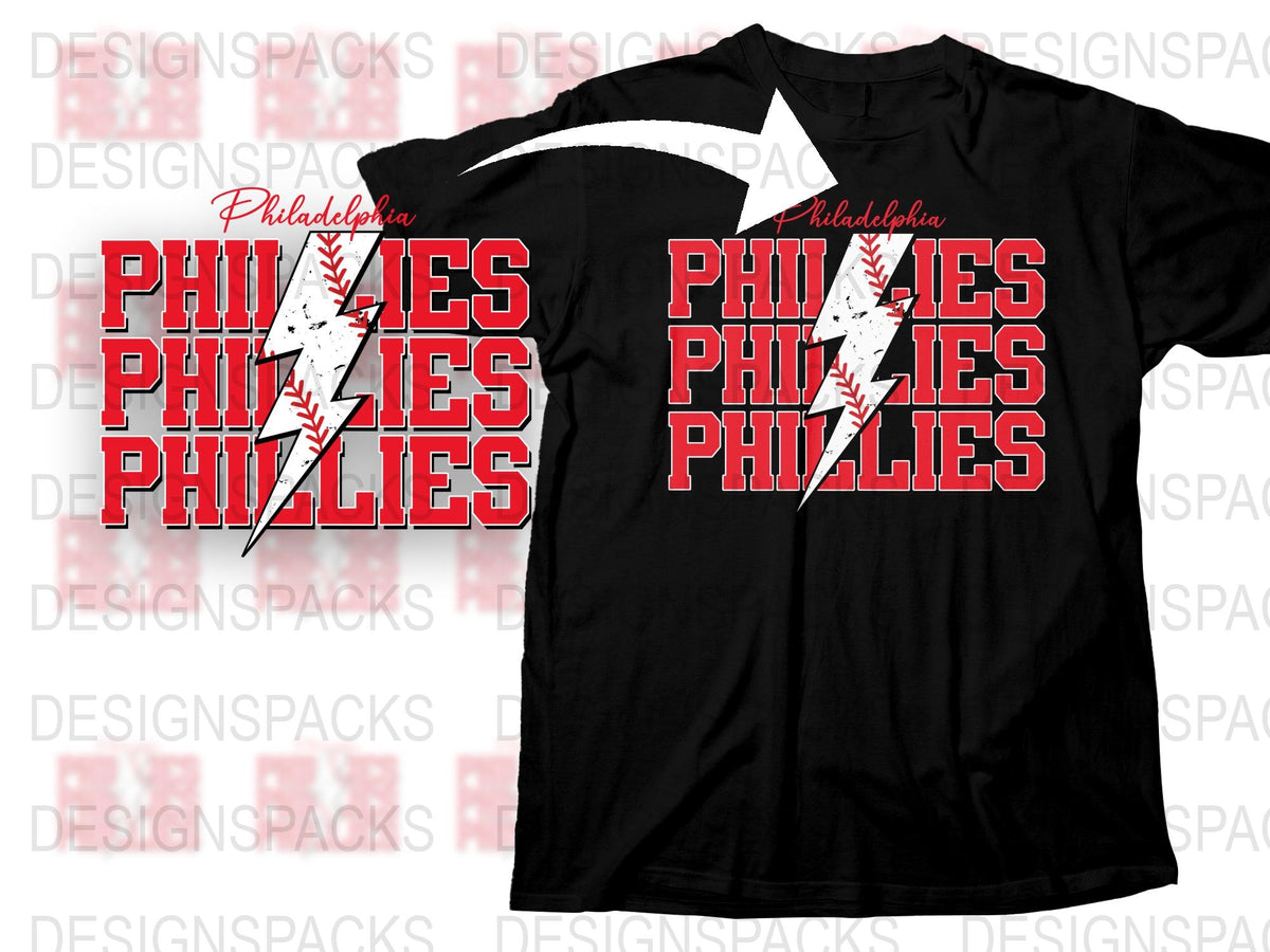 Philadelphia Phillies T-Shirt, Baseball Team Graphic Tee, Red and White Design, Sports Fan Apparel, Unisex Fit