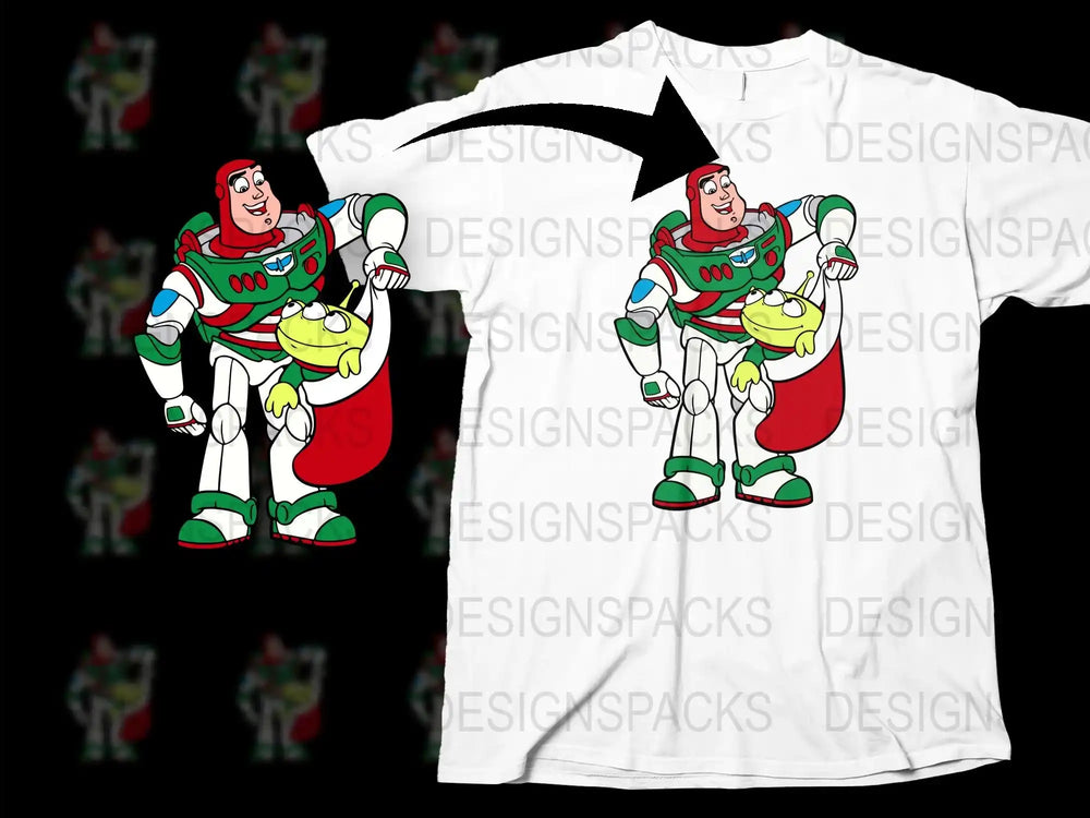 Buzz Lightyear Graphic T-Shirt, Toy Story Inspired White Tee, Cartoon Character Outfit, Kids and Adult Sizes Available