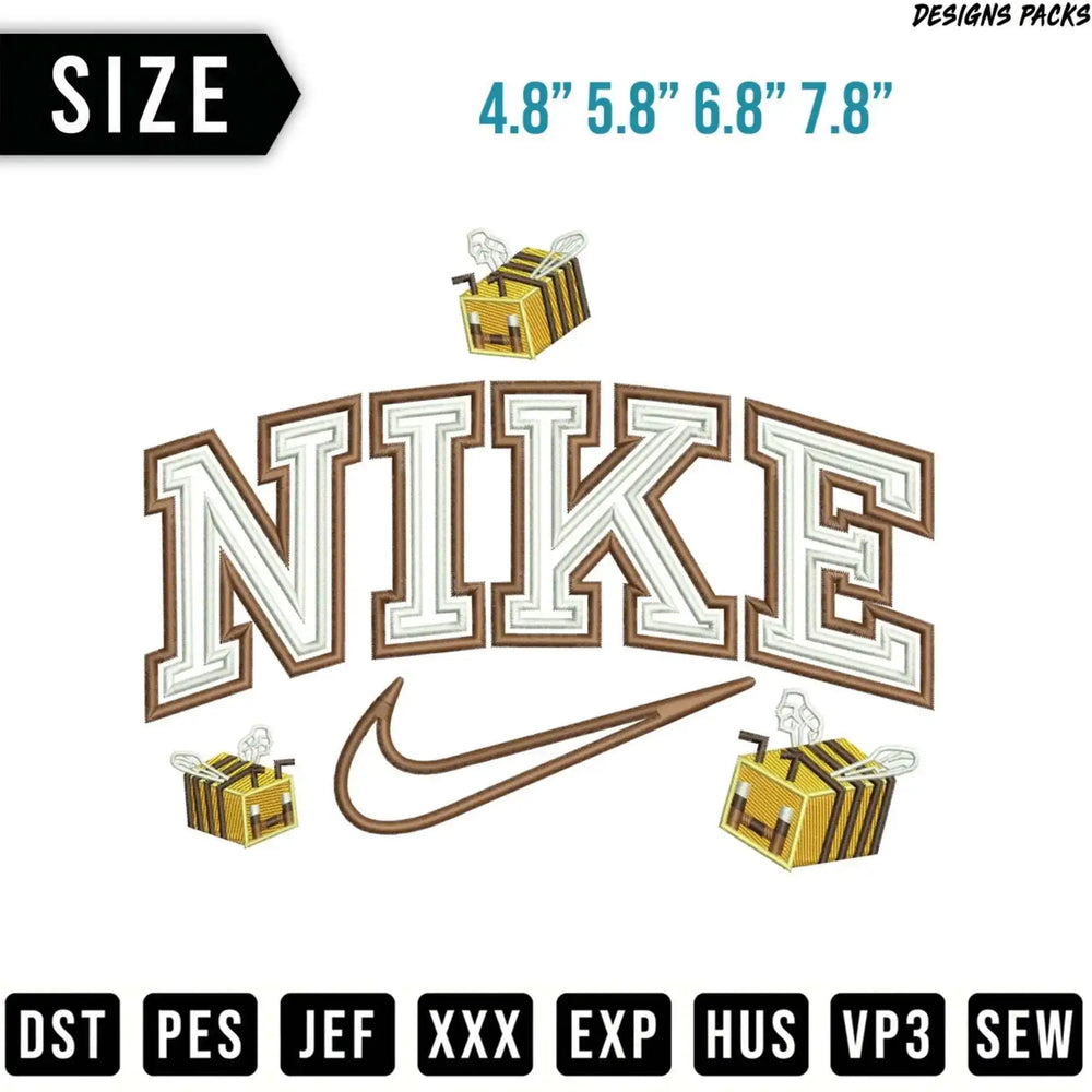 Nike logo with bees, available in multiple sizes and file formats.