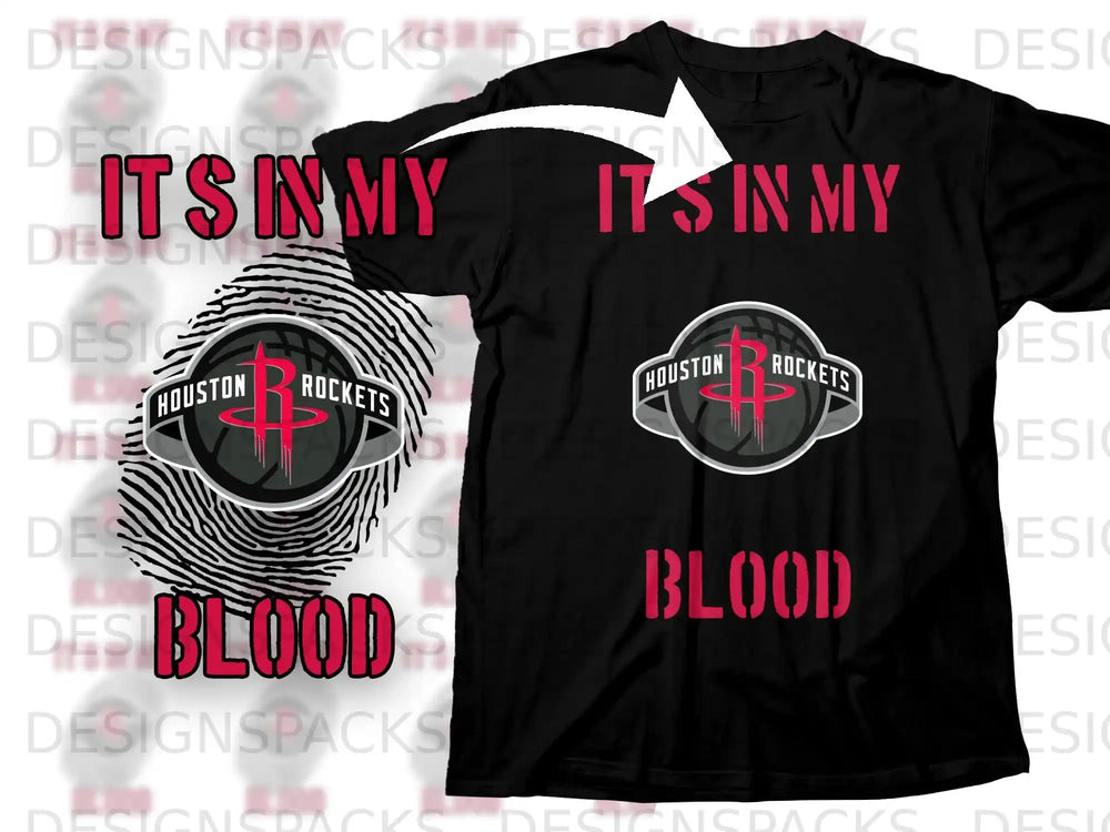 It's In My Blood Houston Rockets Fan Shirt