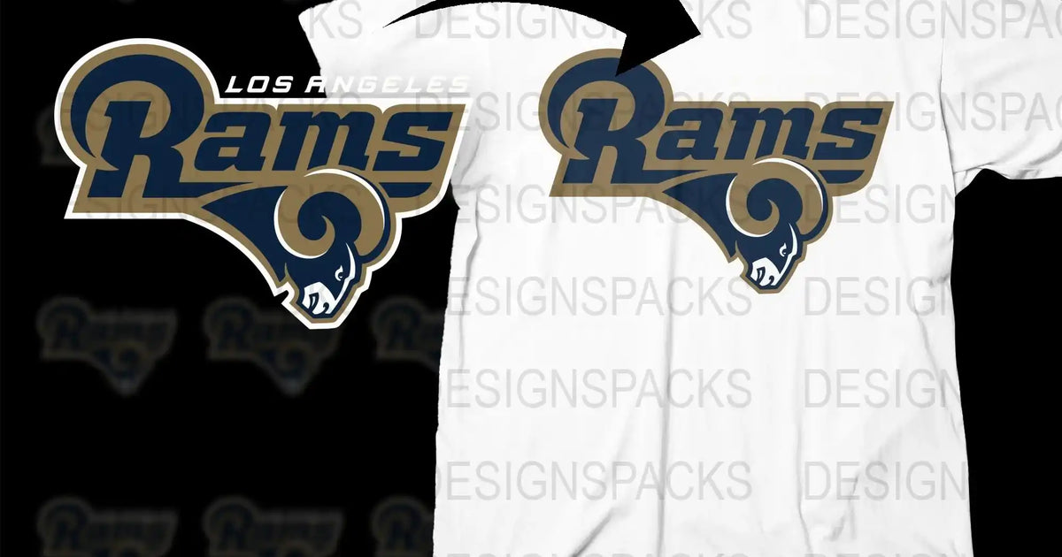 Los Angeles Rams Football Team Logo Graphic Png Digital Download ...