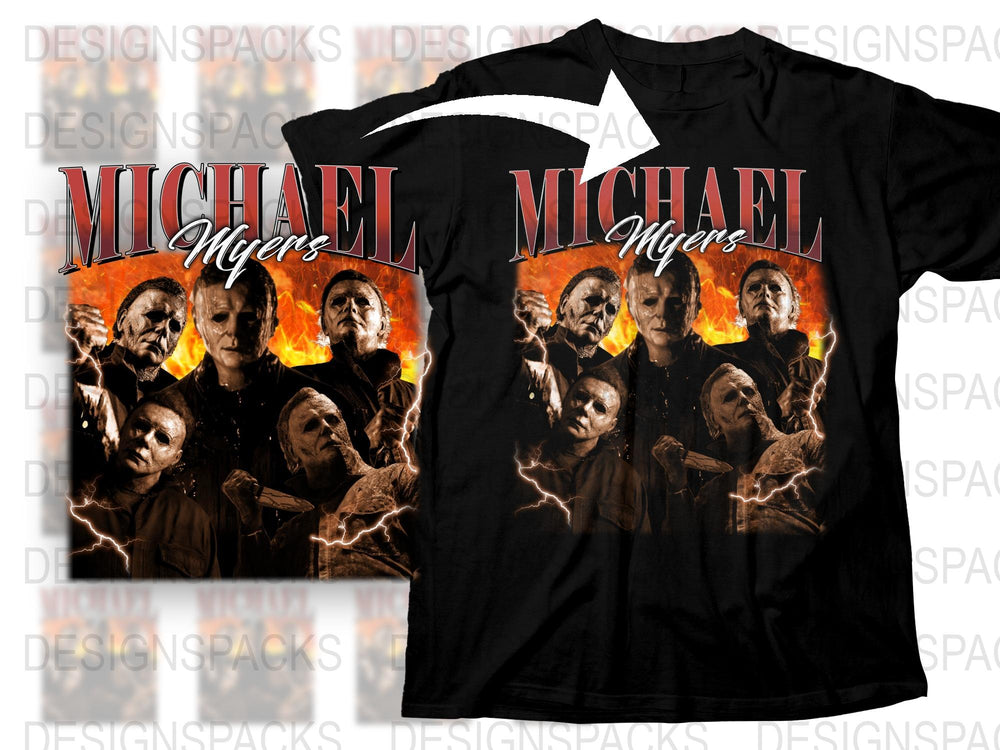 Michael Myers Horror Movie T-Shirt, Halloween Film Graphic Tee, Unisex Cotton Shirt