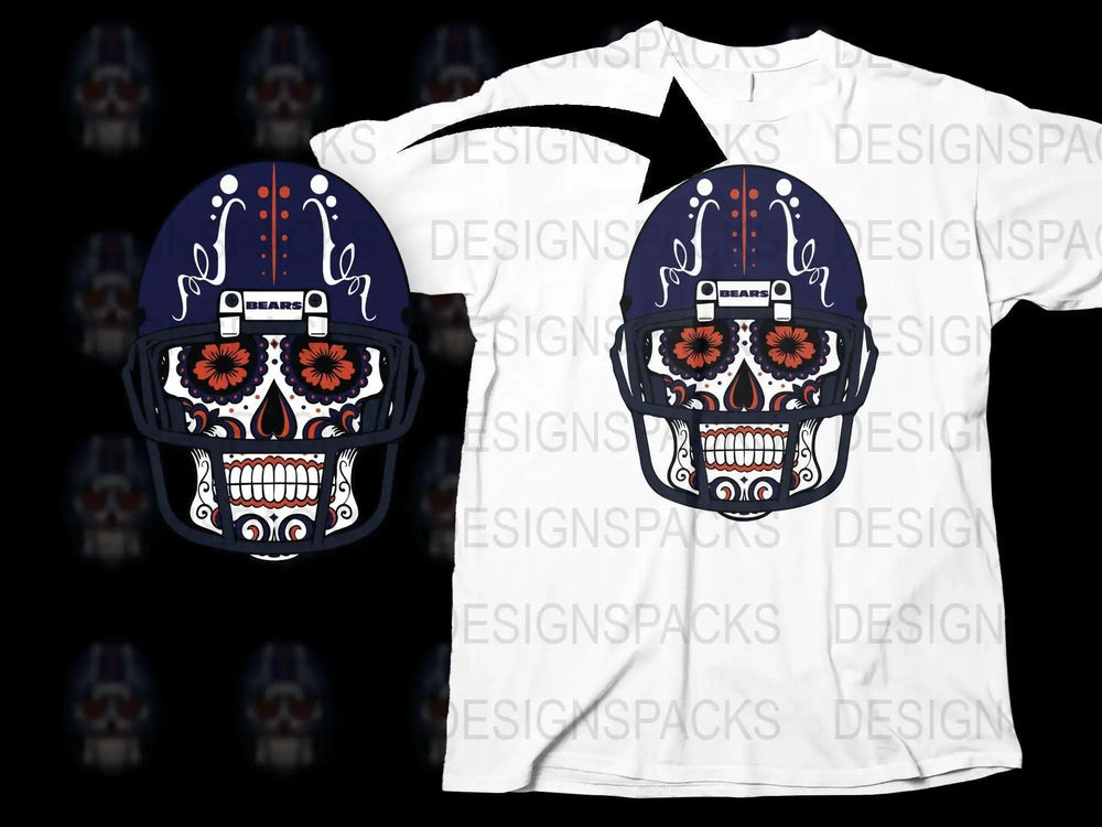 Men's White Graphic T-Shirt with Blue and Red Skull Design, Casual Streetwear Style Shirt