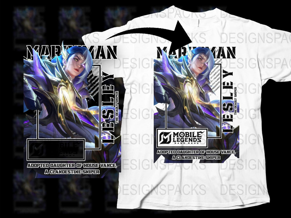 Mobile Legends Game T-Shirt, Marksman Hero Graphic Tee, Gamer Apparel, Fan Gift Idea
