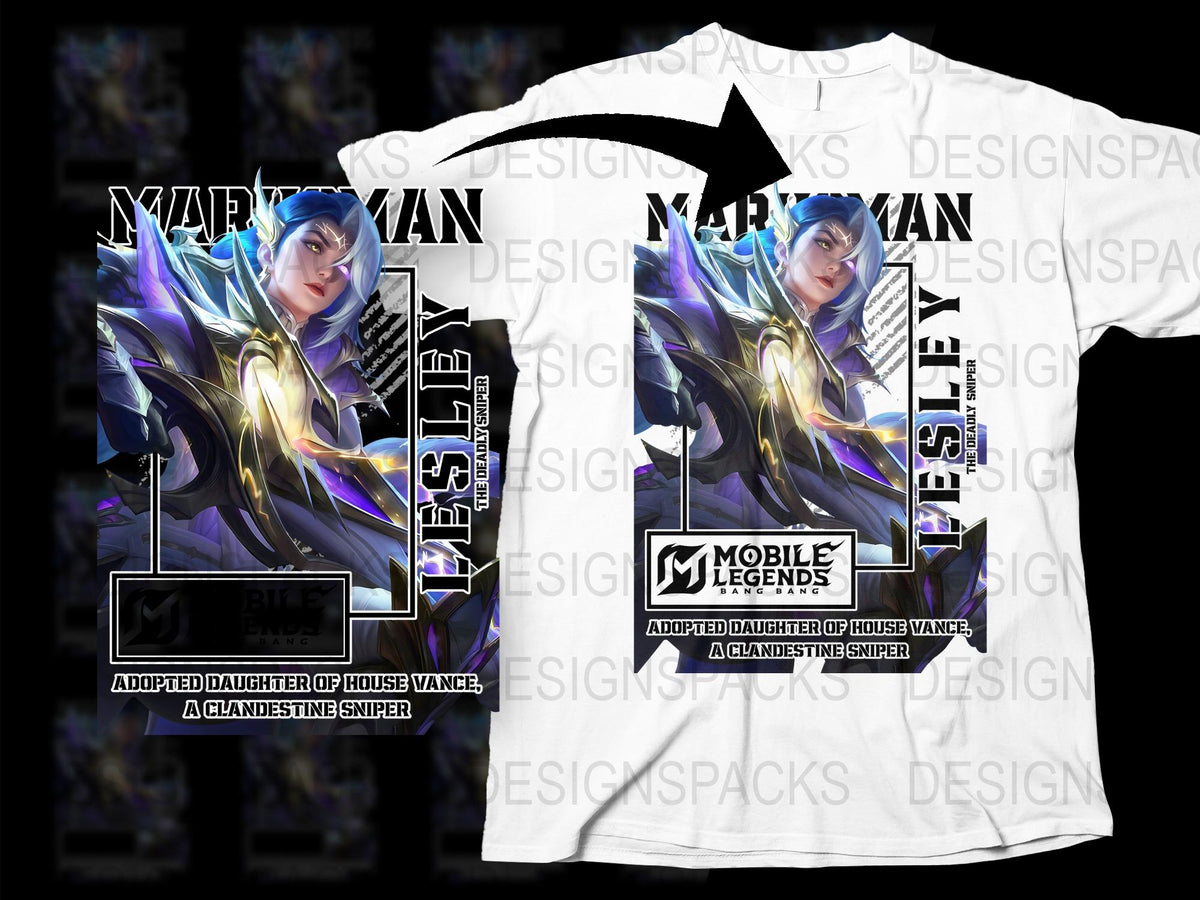 Mobile Legends Game T-Shirt, Marksman Hero Graphic Tee, Gamer Apparel, Fan Gift Idea