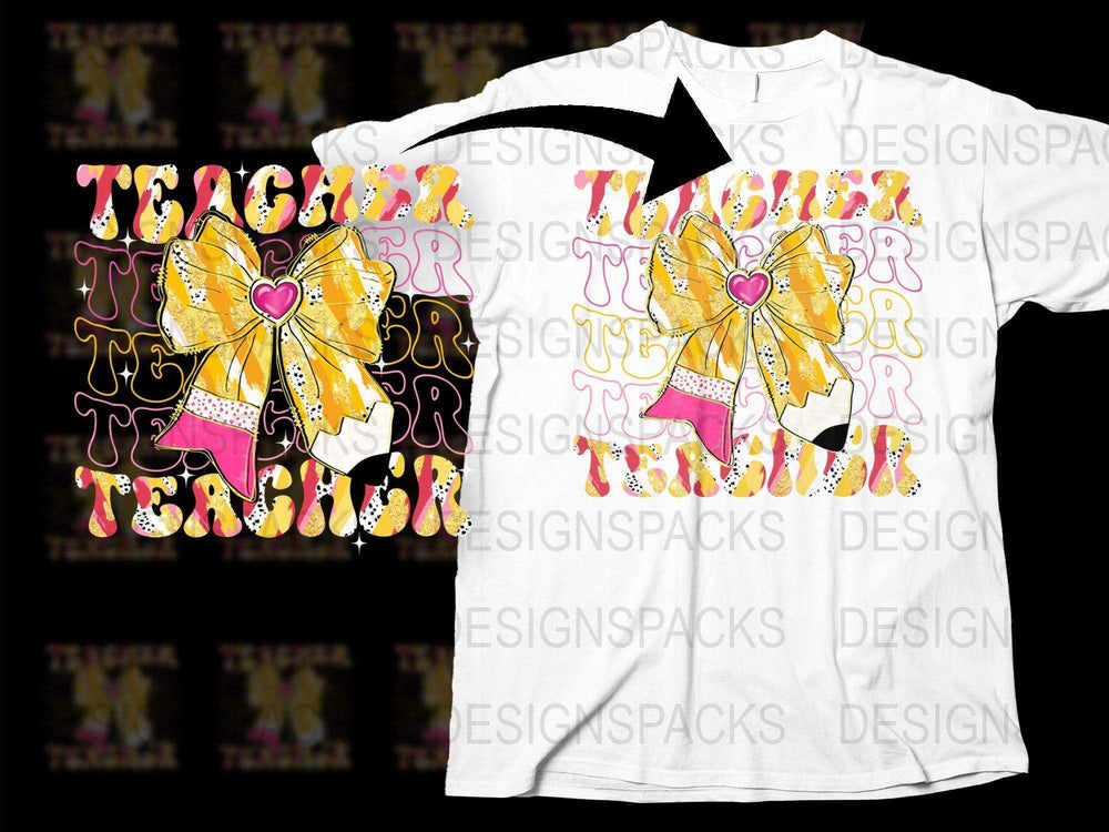 Teacher Appreciation T-Shirt, Colorful Butterfly Graphic, Heart Design, Casual Wear for Educators