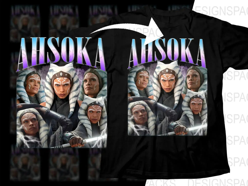 Ahsoka Tano Montage with Lightsabers Bootleg Png Digital Download
