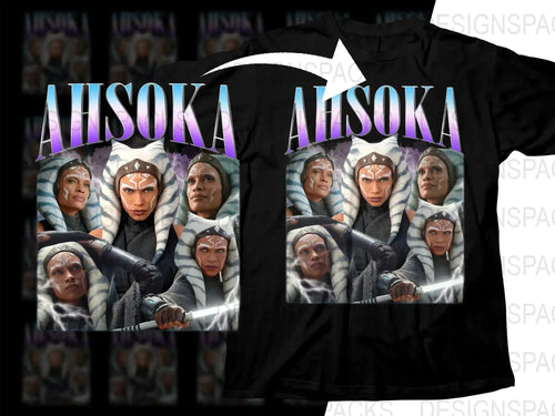 Ahsoka Tano Montage with Lightsabers Bootleg Png Digital Download