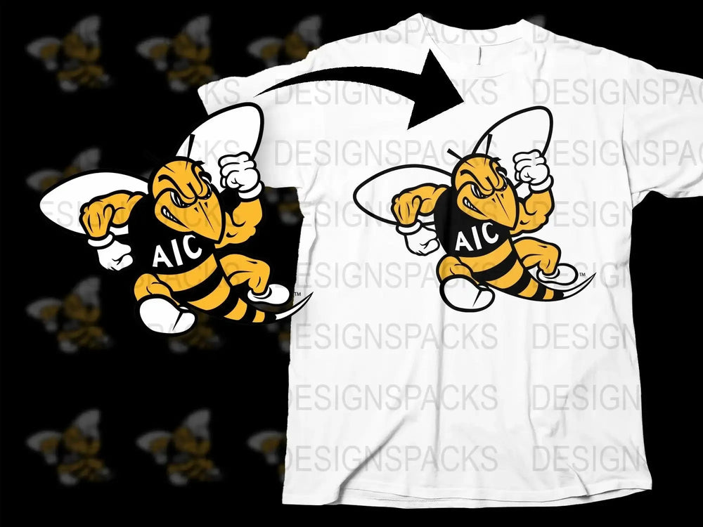 AIC Yellow Jackets College Football Png Digital Download