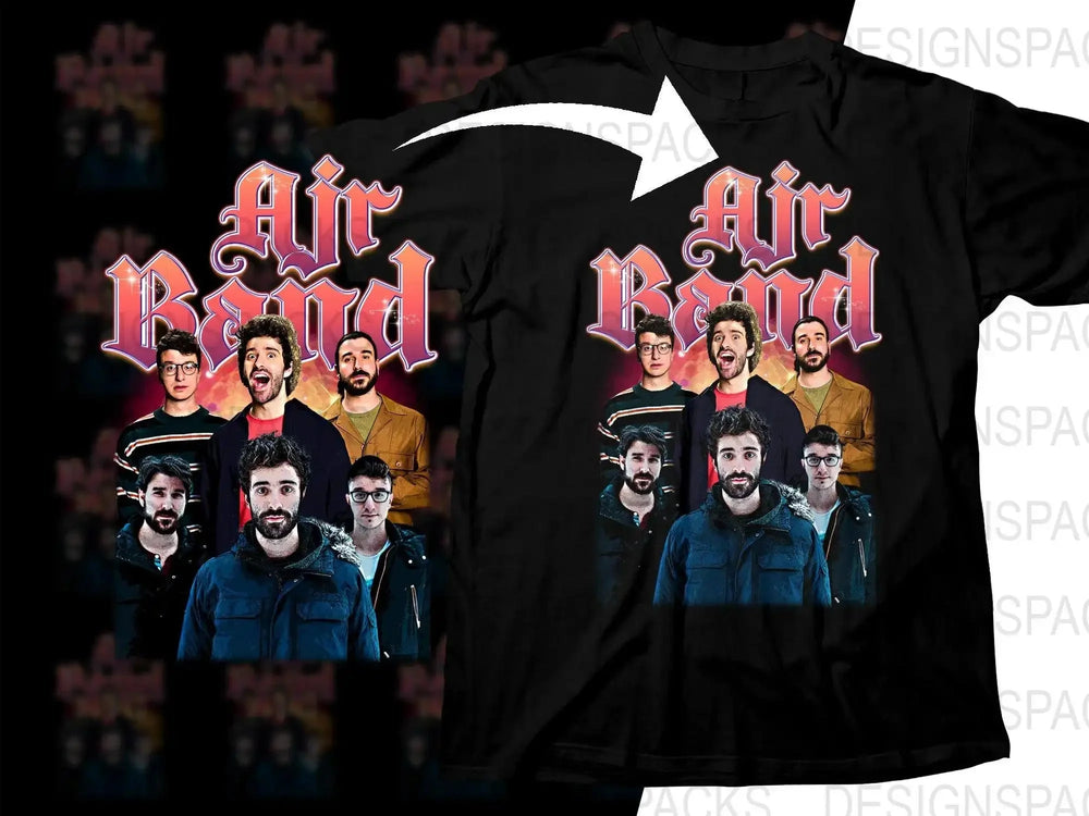 Air Band Unique Music Bootleg Graphic Png Digital Download