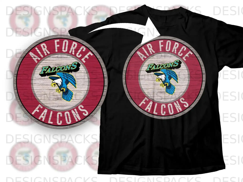 Air Force Falcons T-Shirt with Retro Logo Design