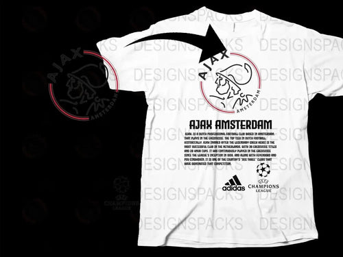 Ajax Amsterdam Art with Logo Png Digital Download