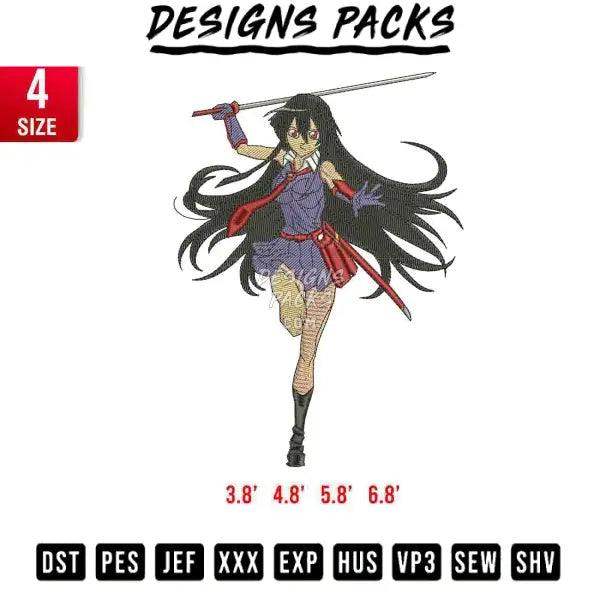 Akame Embroidery Design 