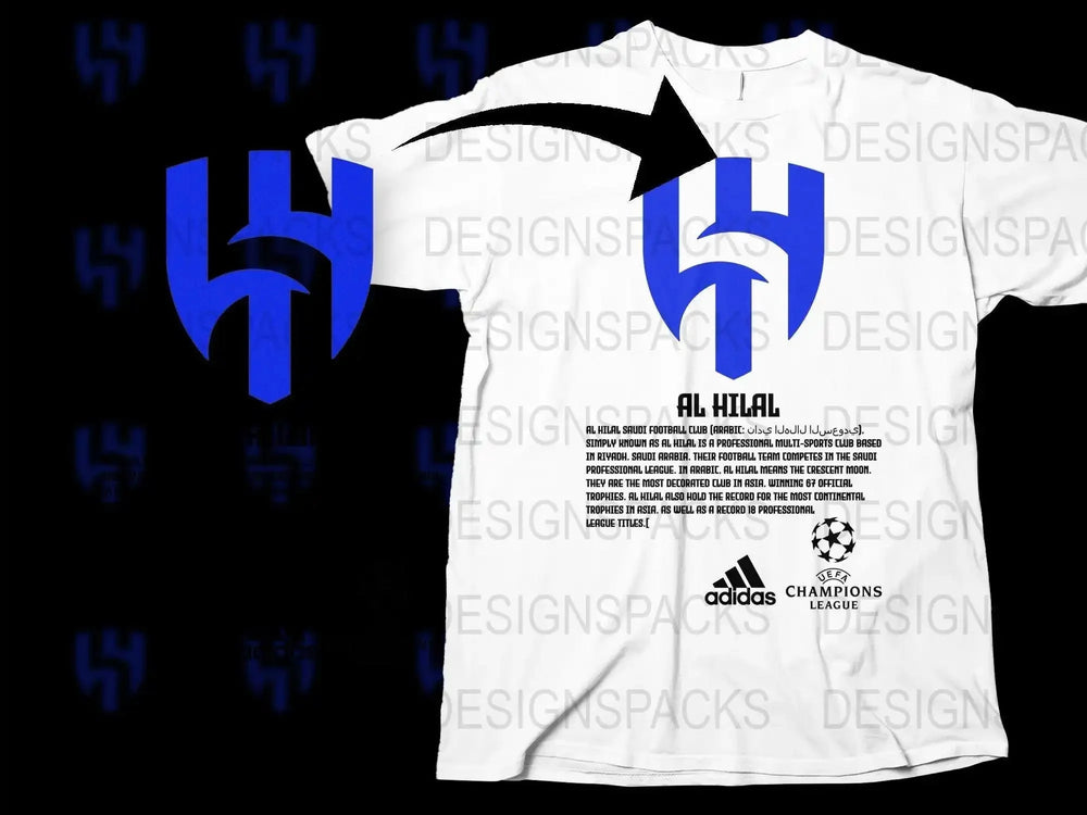 Al Hilal Saudi Football Club Adorned Png Digital Download