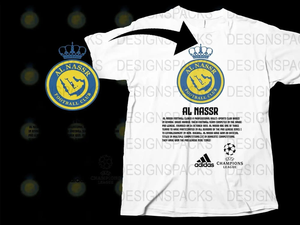 Al Nassr Football Club Logo Design Soccer Png Digital Download