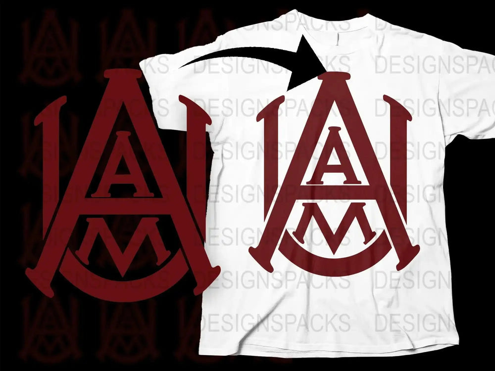 Alabama A&M Bulldogs College Football Png Digital Download