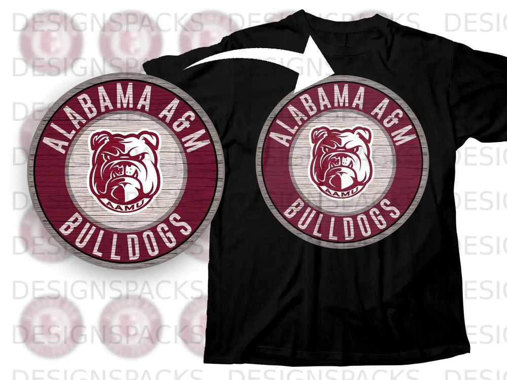 Alabama A&M Bulldogs Design on Apparel Product