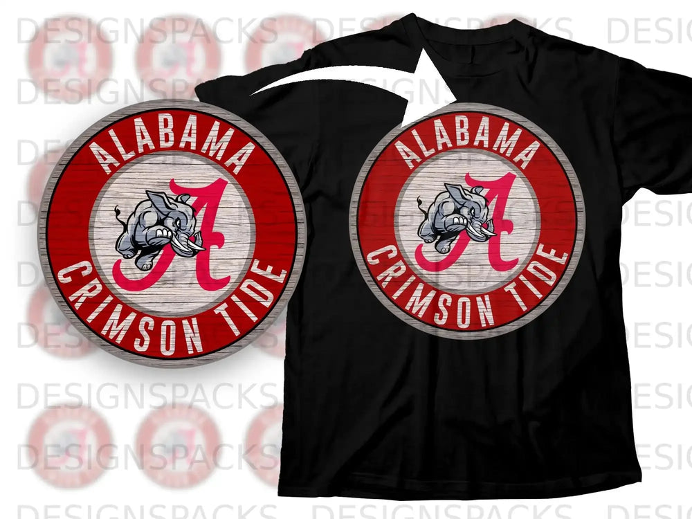 Alabama Crimson Tide Circle Logo Graphic T-Shirt Product