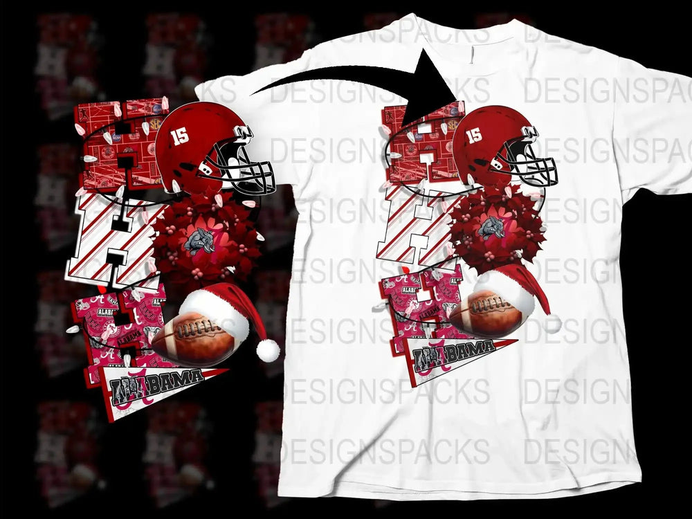 Alabama Football Collage T-Shirt, Vintage Sports Fan Apparel, Unique Graphic Tee, Gift for Football Lovers