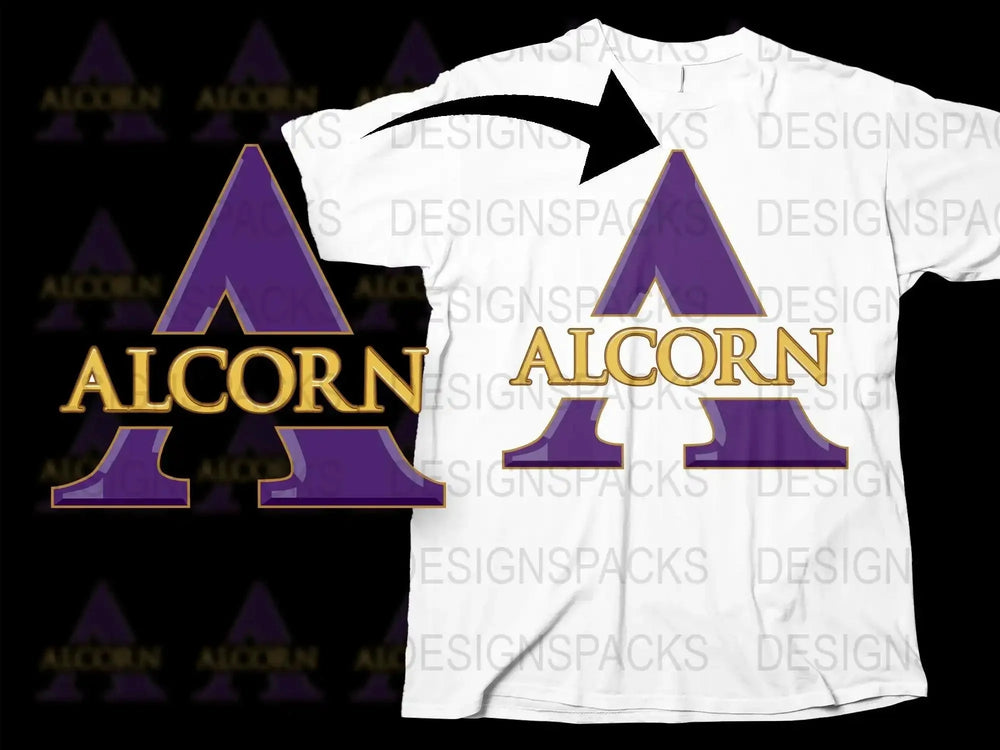 Alcorn State Braves College Football Png Digital Download