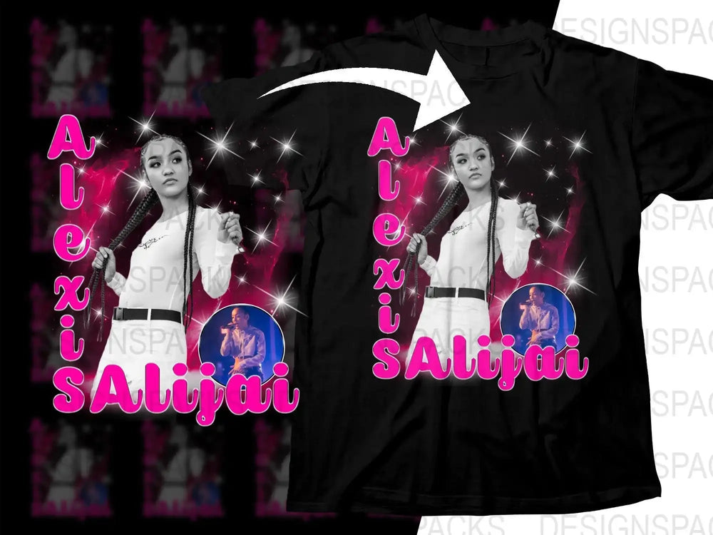 Alexis Alijai Stylish Bootleg Music Fan Png Digital Download