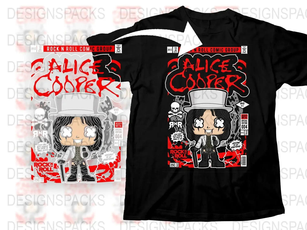 Alice Cooper Popculture Png Digital Download