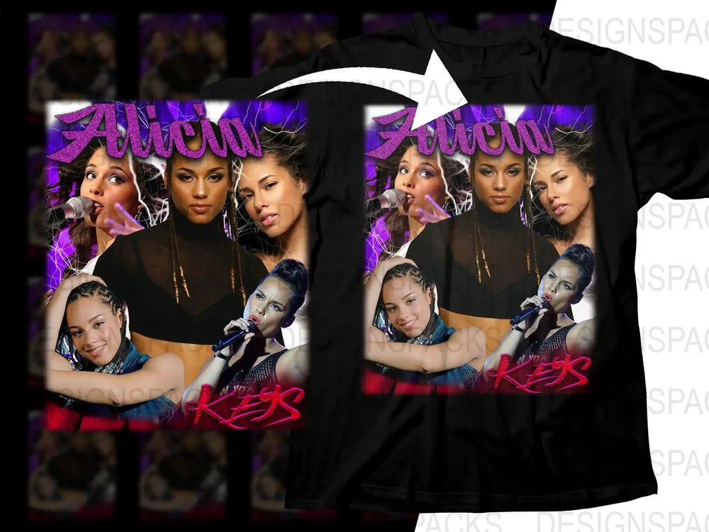 Alicia Keys Music Bootleg Graphic Style Png Digital Download
