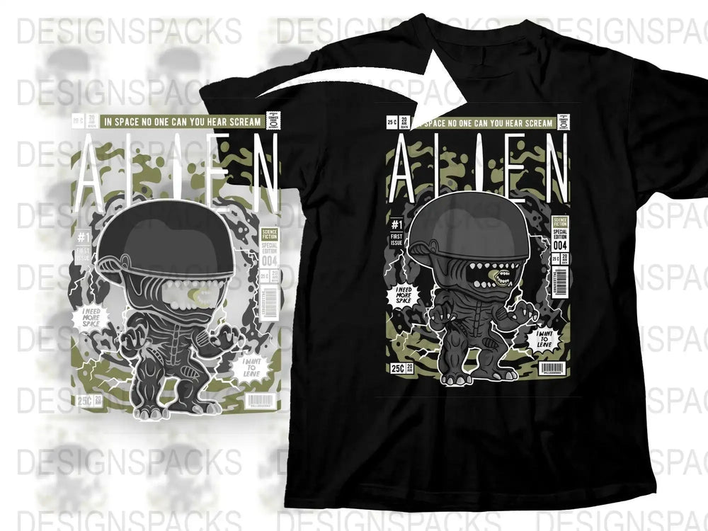 Alien Popculture Png Digital Download