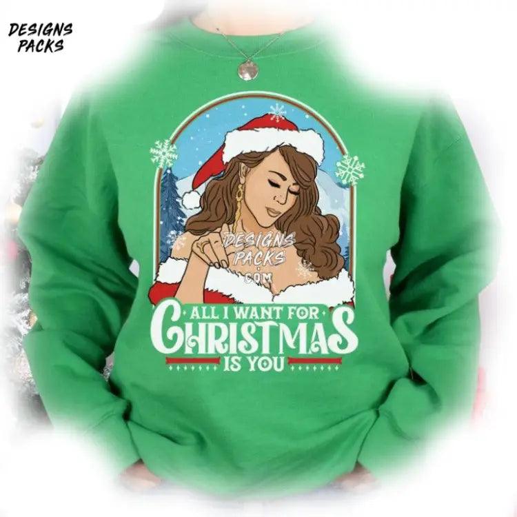 All I Want For Christmas Mariah Carey Png Design