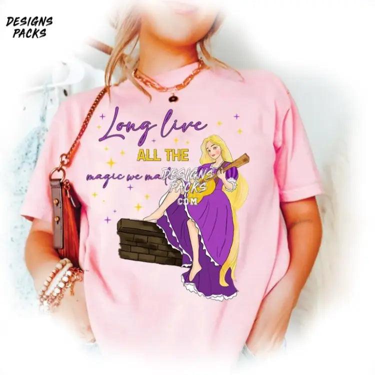 All The Magic We Made Kingdom Lights Lost Princess Cartoon Rapunzel Concert Tangled Png Design