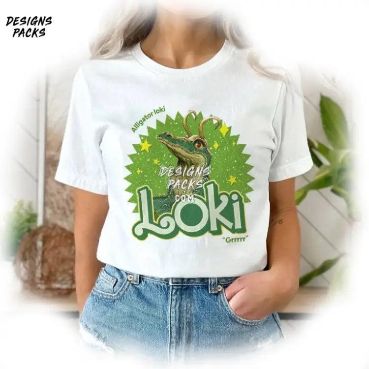 Alligator Avengers Superhero Vintage Loki Png Design