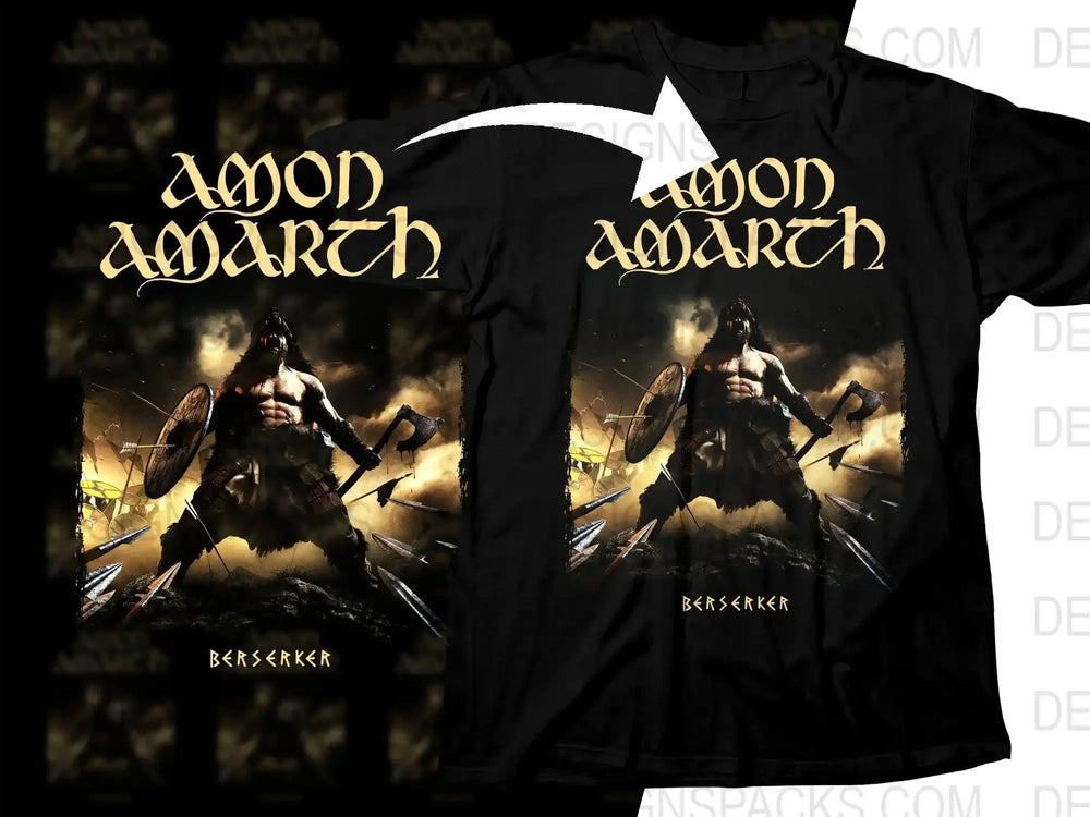 Amon Amarth Berserker Png Halftone Digital Download