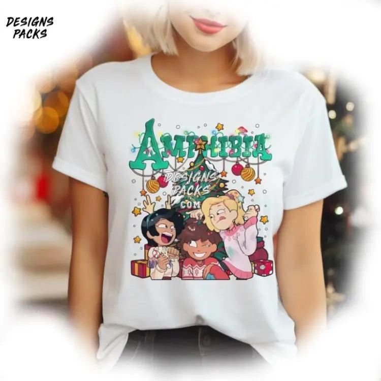 Amphibia Unisex Adult Kid Xmas Happy Hopiday Anne Png Design